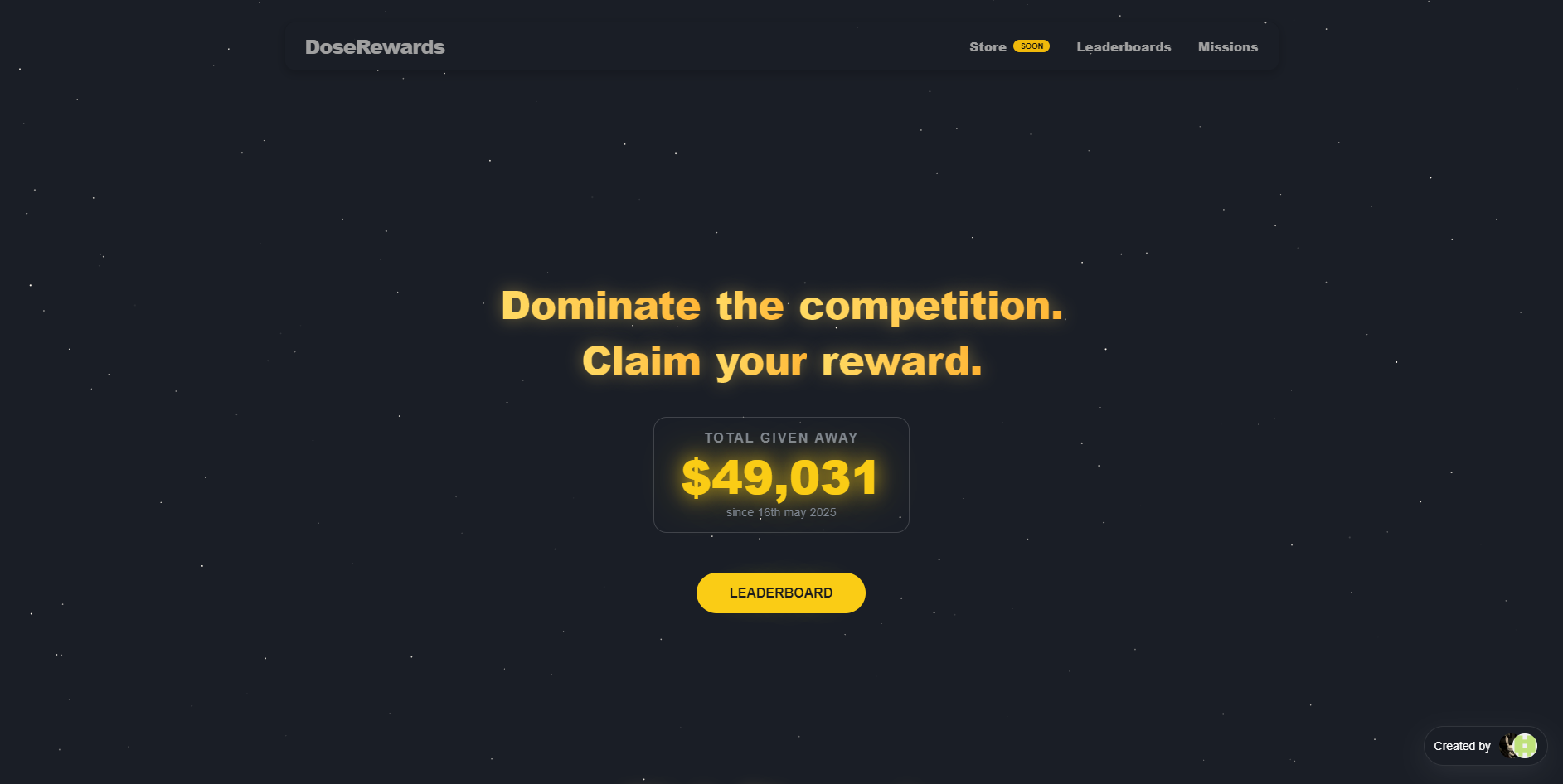 LeaderBoard DoseRewards